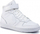 Atlete për djem Nike Court Borough 2 Mid, lëkurë, taban gome, të bardha