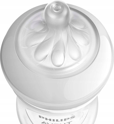 Biberon zëvendësues Philips Avent Natural Response, set 2 copë, 1m+, transparent