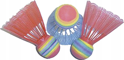 Toptha badminton-i Spartan, set me 3 copë, të bardhë