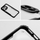 Futrollë mbrojtëse Anti-Drop për iPhone 12, kënde të përforcuara, mbrapa transparente, e zezë