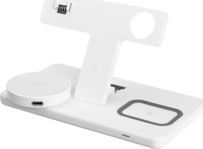 Karikues 3 në 1 FIXED MagPowerstation, MagSafe, 15W 15W 5W, i bardhë