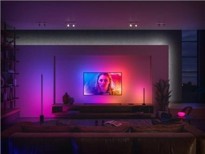 Lampë tavoline Philips Hue Gradient Signe, smart, e zezë