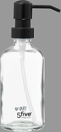 Dozator sapuni 5five Simply Smart Classic Glass, 250 ml, qelq, i tejdukshëm