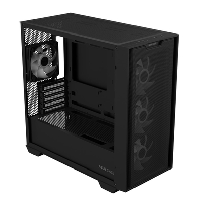 Kuti kompjuteri Asus A21 Plus ARGB, mini ITX micro ATX, e zezë