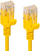 Kabllo rrjeti Microconnect V-UTP6A0015Y SLIM, Cat6a, 0.15m, e verdhë