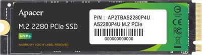 Disk SSD Apacer AS2280P4U, 1TB, M.2 2280 PCI-E x4 Gen3 NVMe
