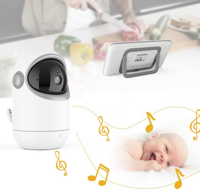 Baby monitor Cecotec INOLY Lily IBM04L, ekran 4.3", komunikim dyanshëm, i bardhë
