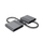 Adapter USB Type C Gembird 3 në 1, HDMI, USB 3.2, gri metalik