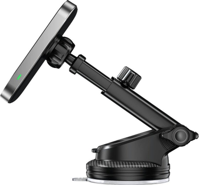 Mbajtëse makine me karikues wireless Tech-Protect MM15W-V9, MagSafe, 15W, e zezë