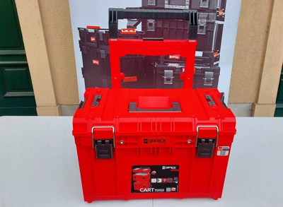 Karrocë veglash Qbrick System Prime Cart Ultra HD, 37L, IP66, e kuqe