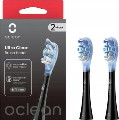 Koka rezervë për furçë dhëmbësh Oclean Ultra Clean UC02, 2 copë, të zeza
