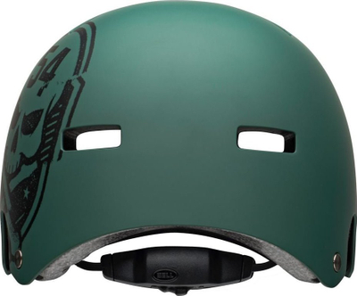 Helmetë BMX Bell Local, Action Fit, madhësia L 59–61.5 cm, e bardhë matte me dizajn eyes