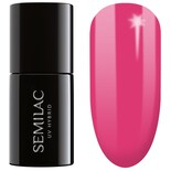 Llak xhel për thonj Semilac 007 Pink Rock, UV hibrid, 7ml, rozë