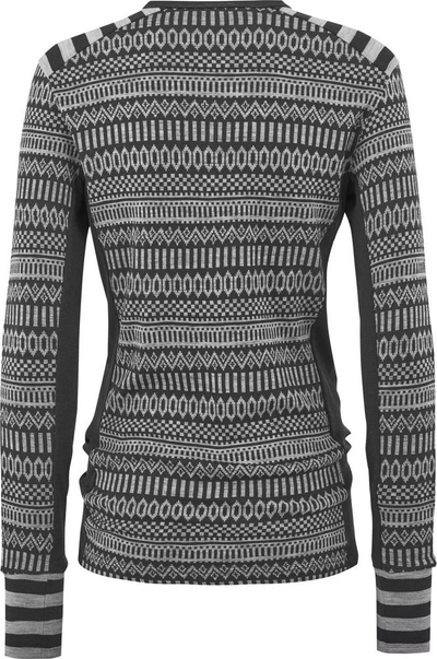 Bluzë termike për goca Kari Traa Akle LS, 100% lesh merino, për ski dhe outdoor, gri e errët