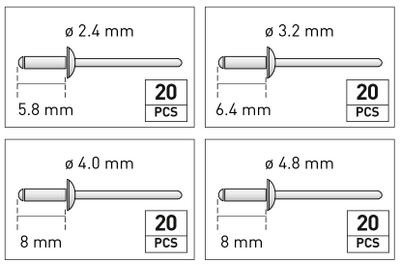 Set pincë me thumba dore Kraftwerk 2224