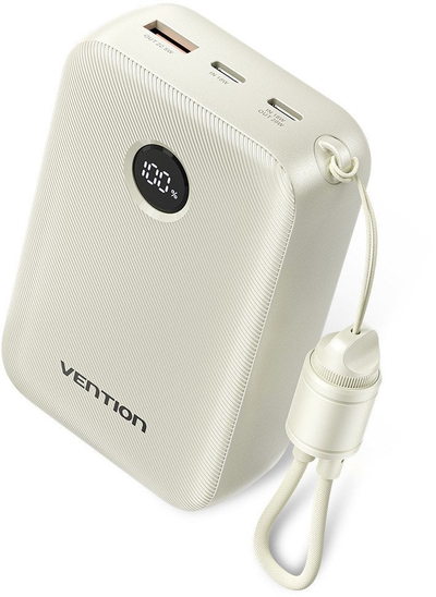 Power bank Vention FKBN0 C, 20000mAh, 22.5W, bezh