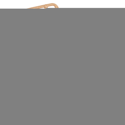 Tabure bar ALLEGRA HM5455.11, metal dhe ratan sintetik, 116.5cm, bezhë me jastëk të zi
