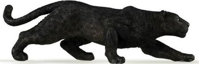 Figurinë Papo Black Leopard, panterë e zezë, plastik, me shumë ngjyra