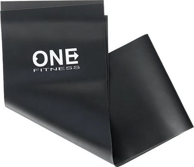 Отпорна лента за вежбање One Fitness Flex, црна боја , 1 парче