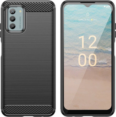 Mbulesë telefoni Carbon Case për Nokia G22 G42, TPU, dizajn karbon, e zezë