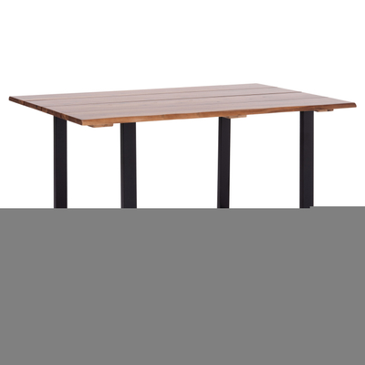 Tavolinë ngrënieje kopshti Friggo HM6296.02, dru akacie, 140x80x76 cm, e natyrshme