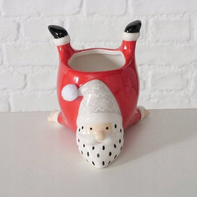 Декоративна керамичка вазна Timmy, висина 10.5 cm, бела