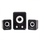Altoparlantë SPACER 2.1, 11W RMS, USB, të zinj