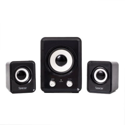 Altoparlantë SPACER 2.1, 11W RMS, USB, të zinj