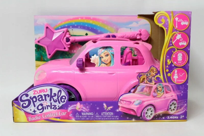 Makinë lodër me telekomandë Zuru Sparkle Girlz, radio kontroll 2.4GHz, për kalamaj 3+, rozë