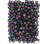 Rruaza me shkronja Dalprint Beads Letters Neon On Black Base, 6mm, 124 copë, shumëngjyrëshe