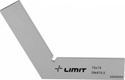 Kënd matës çeliku Limit Flat, 120°, 75x75 mm, argjendtë