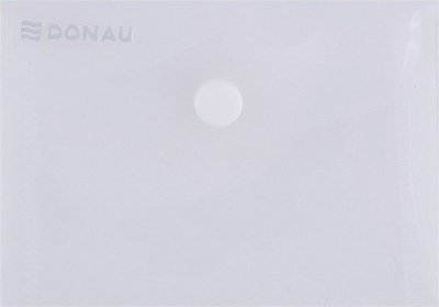 Dosje zarf Donau me kapëse, PP, A7, 180 mcr, transparente