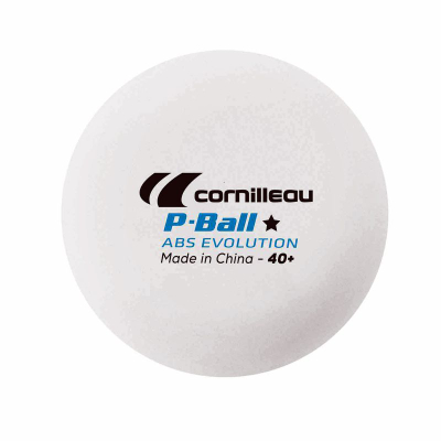 Topa pingpongu Cornilleau P-Ball ABS Evolution 1*, 40mm, set 6 copë, të bardhë
