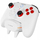 Gamepad Rampage HYDRA PRO, BT dhe 2.4 GHz, me stacion karikimi, i bardhë