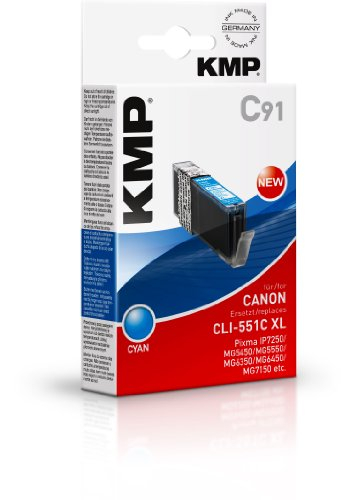 Kartricë boje KMP C91, Canon CLI-551C XL, blu (cyan)