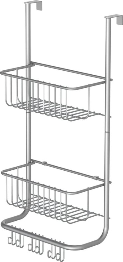 Raft dushi EISL Wall-Mounted, 2 nivele, metal, argjend mat