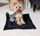 Dyshek për qen Velvet Mat, 50x70 cm, prej velveti, i zi