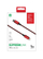 Kabllo kariku për telefon AMAZINGthing SupremeLink, Lightning në USB-C, 1m, e kuqe