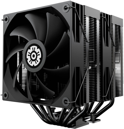 Ладилник за процесор Enermax ETS TD60 Digital, 2x120mm, за AM5 и LGA1851, црн