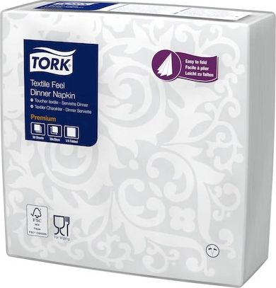 Servilleta Tork Premium, 1 shtresë, shumë e butë, e bardhë