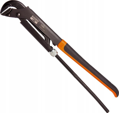 Çelës tubash Bahco 1420 ERGO, 430mm, kap tuba deri 1½", i zi
