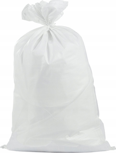 Qese polipropileni No Name 65x105 cm, mban gati 50 kg, e bardhë