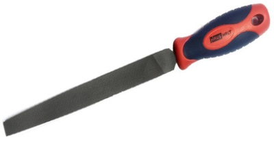 Raspë metalike Kraugh Wolf, dorezë ergonomike, për dru dhe metal, e kuqe blu
