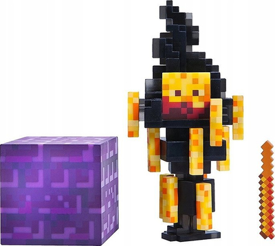 Figurë loje Educa Borras Minecraft, 8 cm, me nyje që lëvizin, shumëngjyrëshe