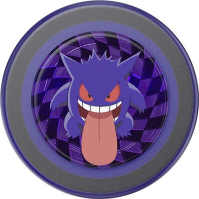 Dorezë telefoni PopSockets PopGrip MagSafe Pokemon Gengar, me unazë adapter, vjollcë