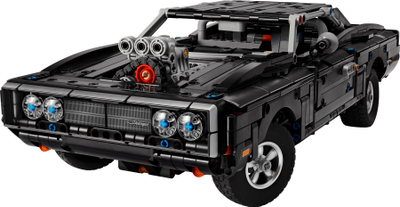 Set LEGO Technic Dodge Charger R/T 42231, 1516 pjesë, model makine, i zi