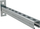 Konzolë muri Walraven Rapidstrut 41x41x2.5, 500mm, çelik, gri