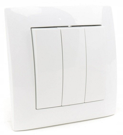 Çelës dritash trefish Wesa LC-17, 10A 230V, i bardhë