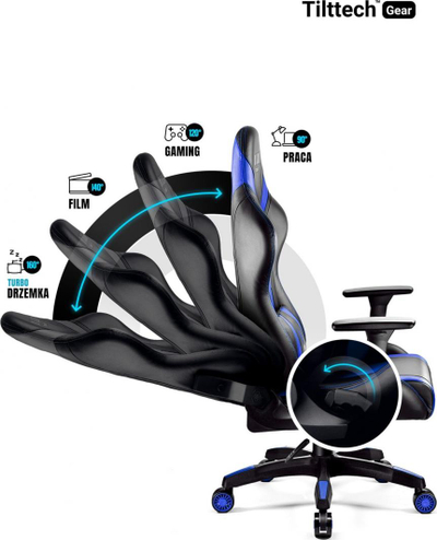 Karrige për kompjuter Diablo X-Horn L, e zezë/blu