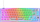 Tastierë gaming DELTACO GAM-160-T-CH, me kabllo USB, dritë RGB, e bardhë transparente